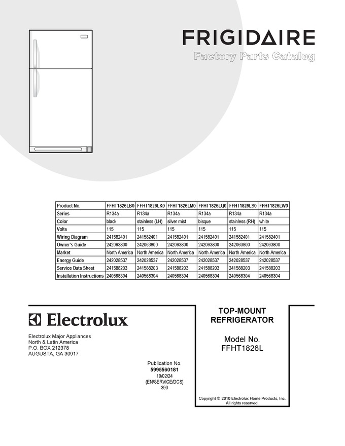 Diagram for FFHT1826LB0