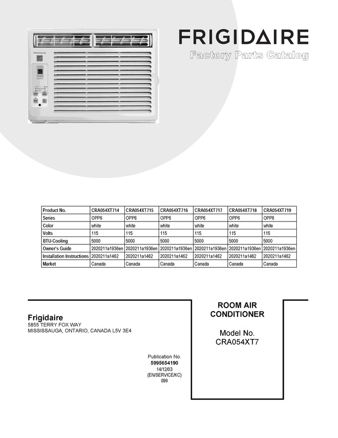 Diagram for CRA054XT719