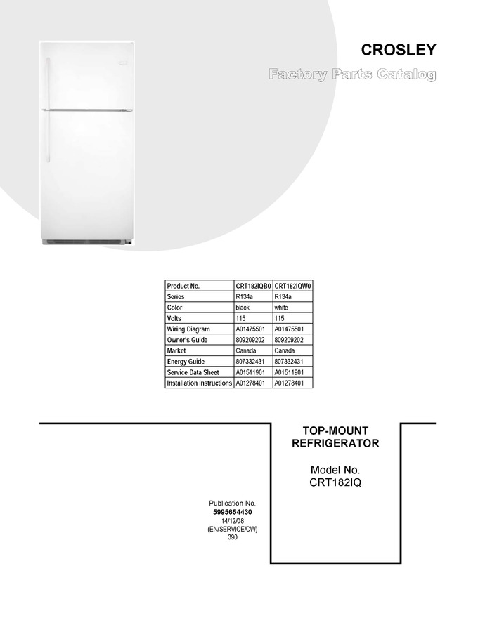 Diagram for CRT182IQW0