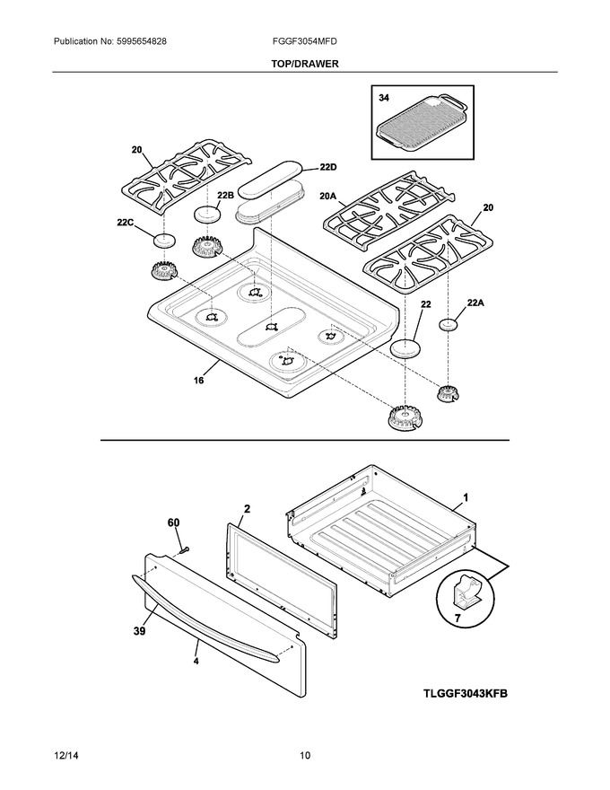 Diagram for FGGF3054MFD