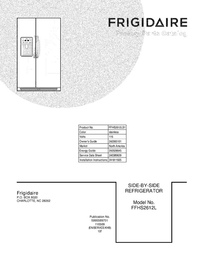 Diagram for FFHS2612LS1
