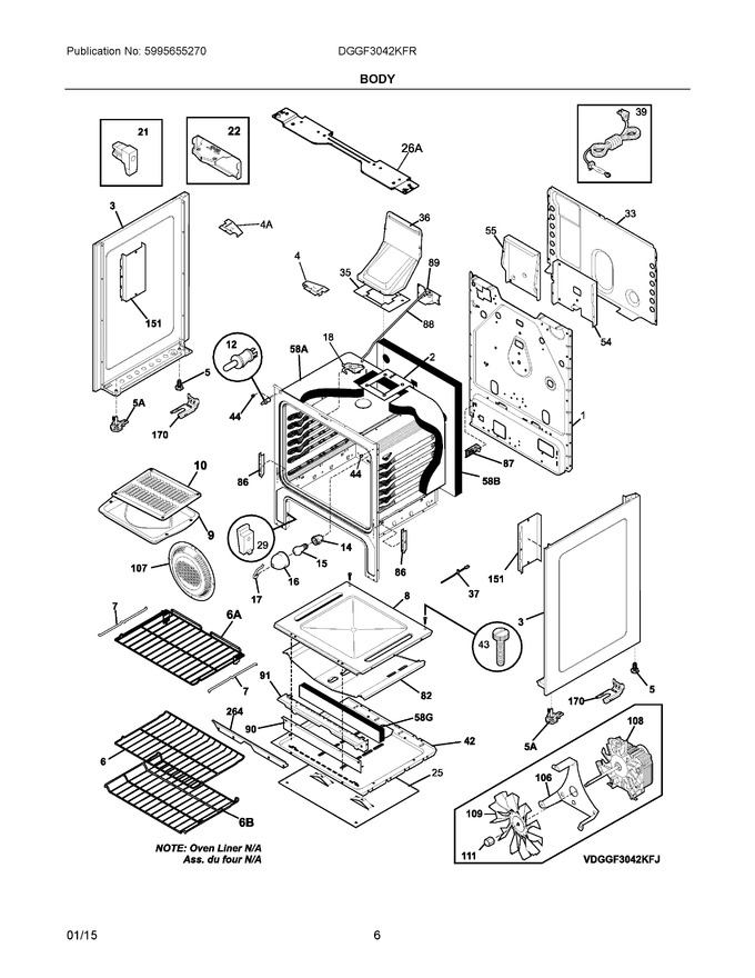 Diagram for DGGF3042KFR