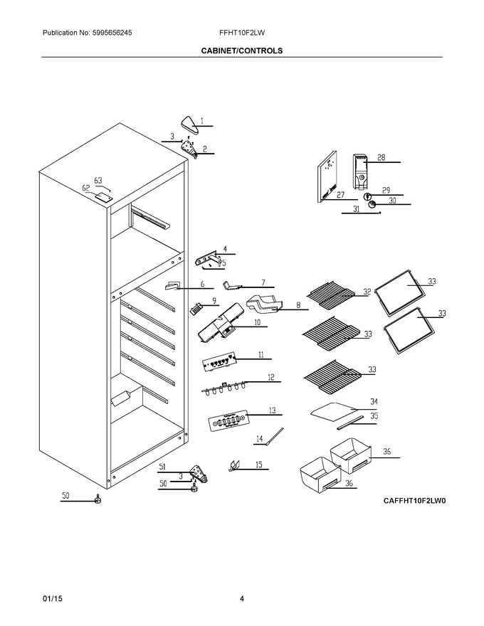 Diagram for FFHT10F2LW