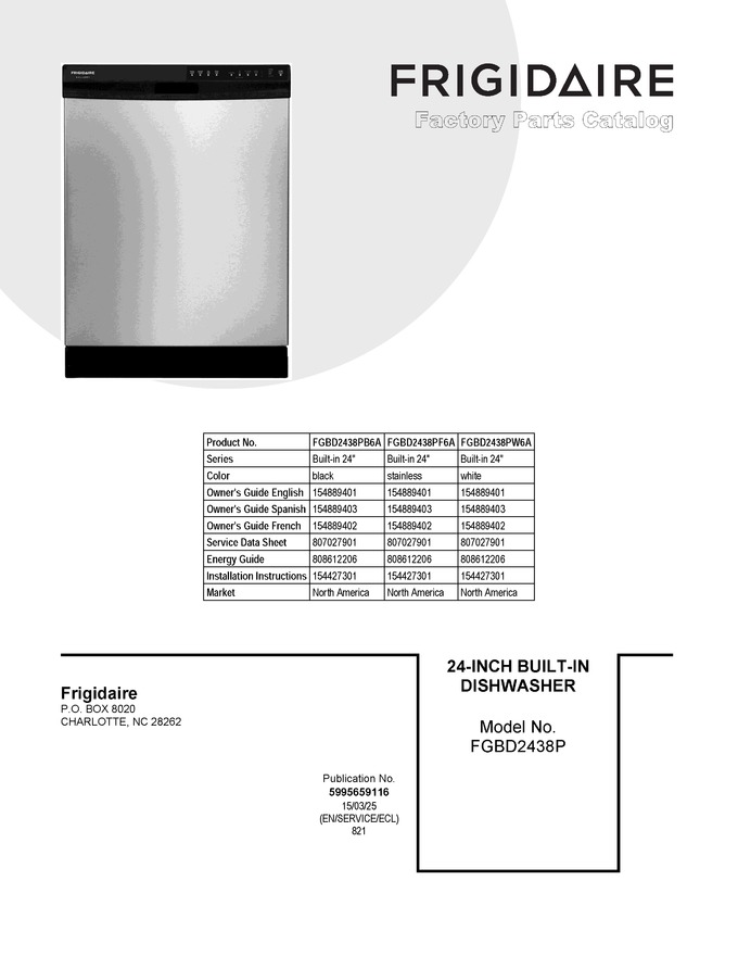 Diagram for FGBD2438PW6A