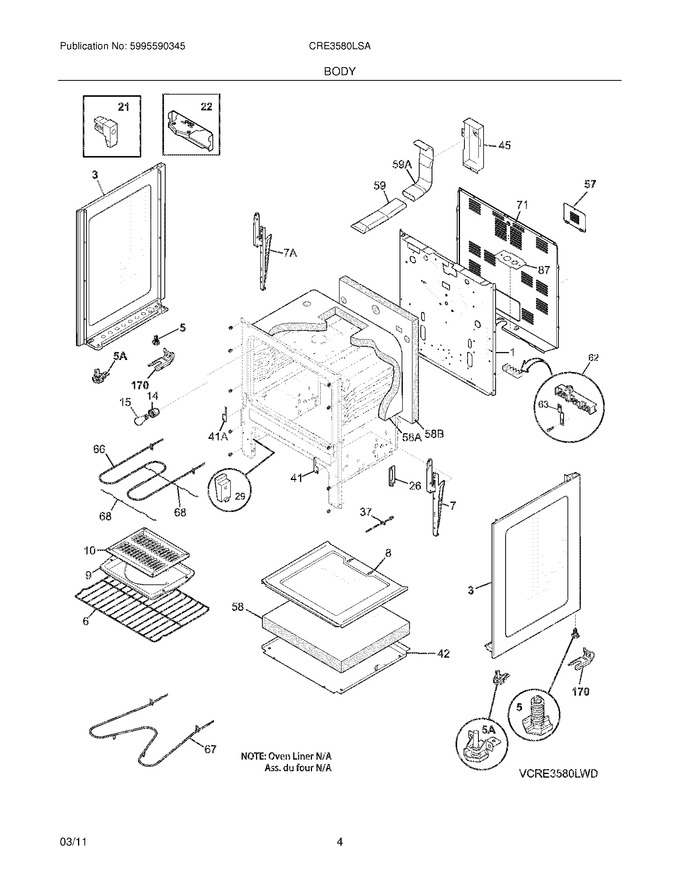 Diagram for CRE3580LSA