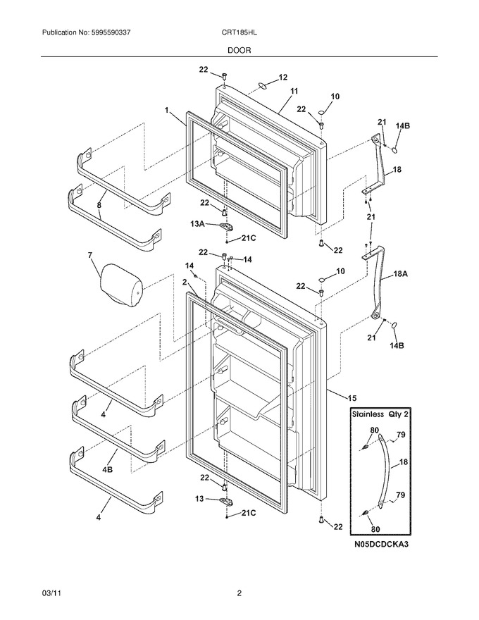 Diagram for CRT185HLW2