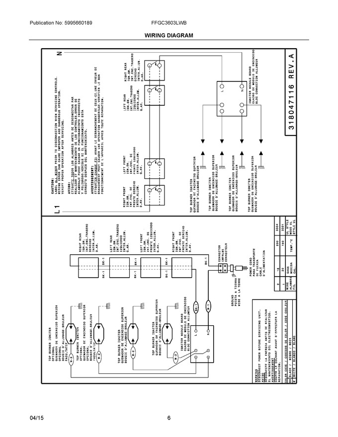 Diagram for FFGC3603LWB