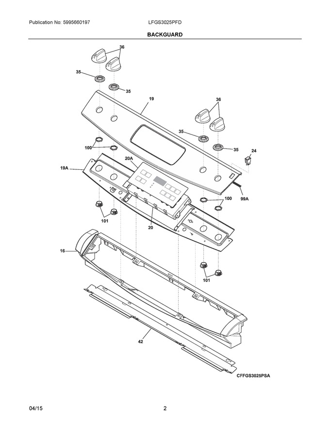 Diagram for LFGS3025PFD