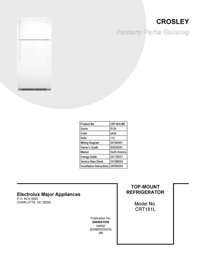 Diagram for CRT181LWE