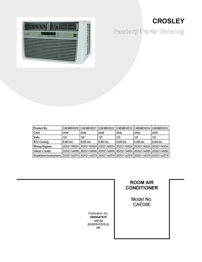 Diagram for CAE08EHQ13