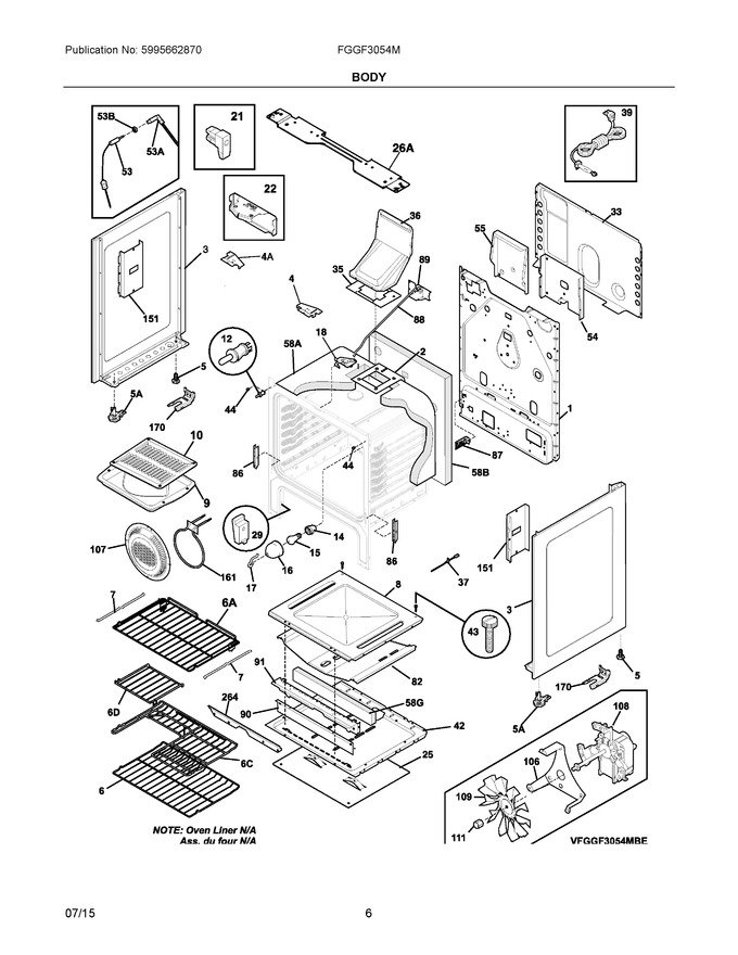 Diagram for FGGF3054MWF
