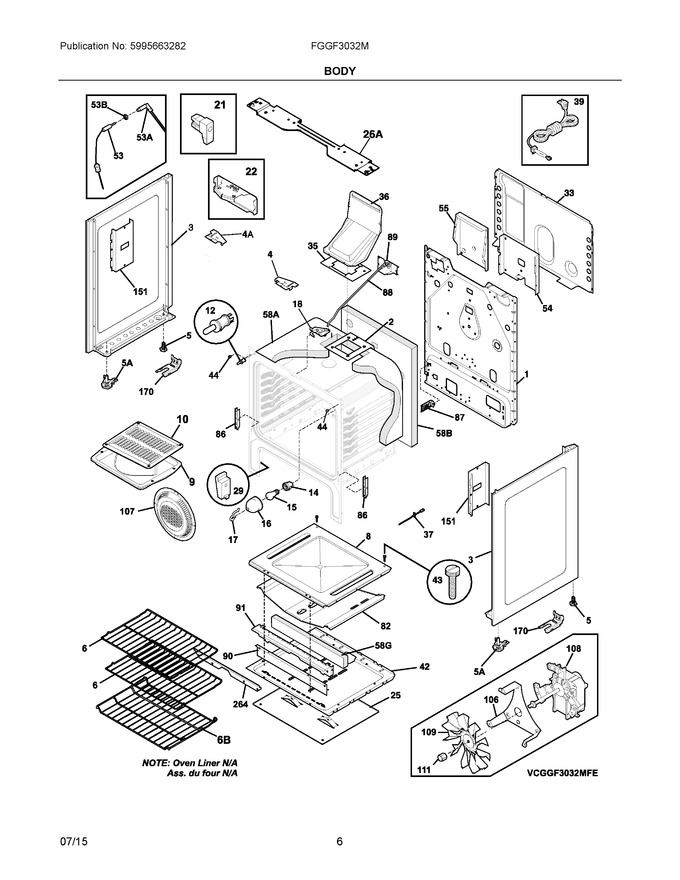 Diagram for FGGF3032MBE