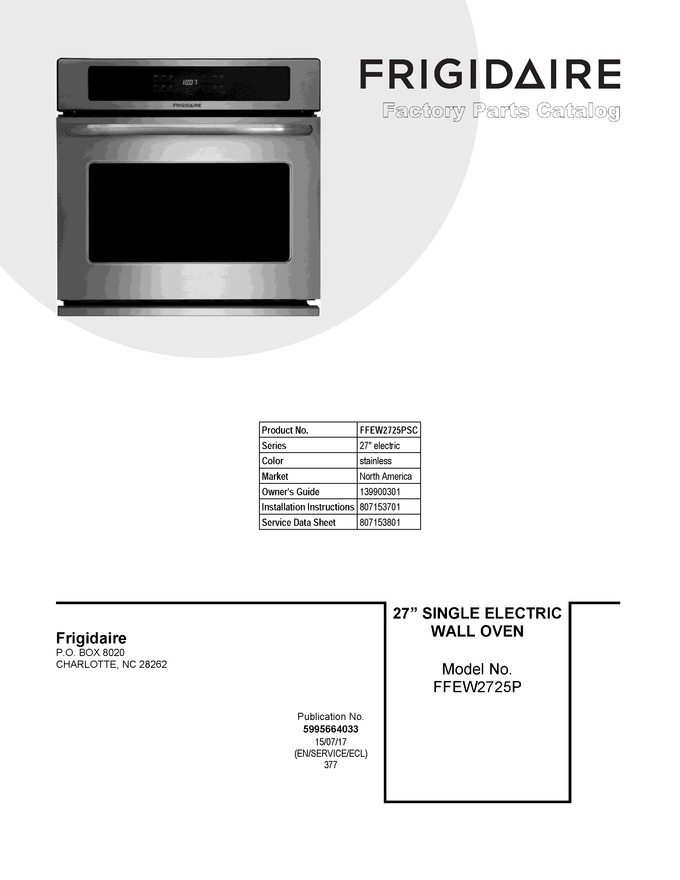 Diagram for FFEW2725PSC