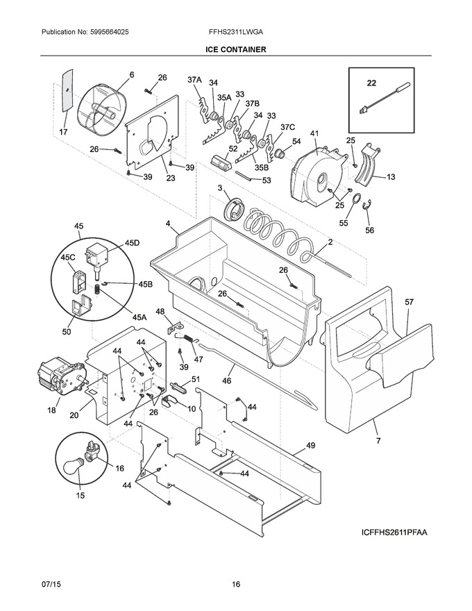 Diagram for FFHS2311LWGA