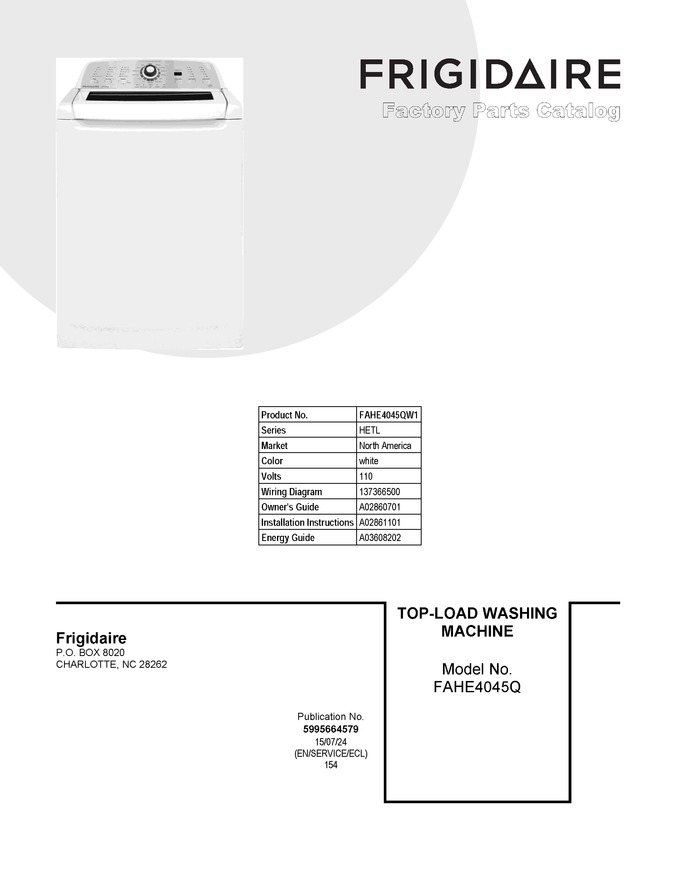 Diagram for FAHE4045QW1