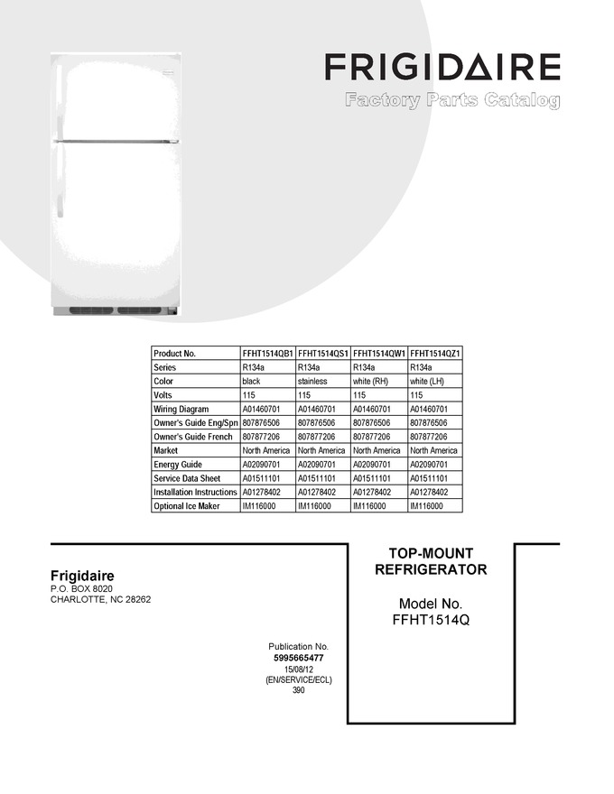 Diagram for FFHT1514QB1
