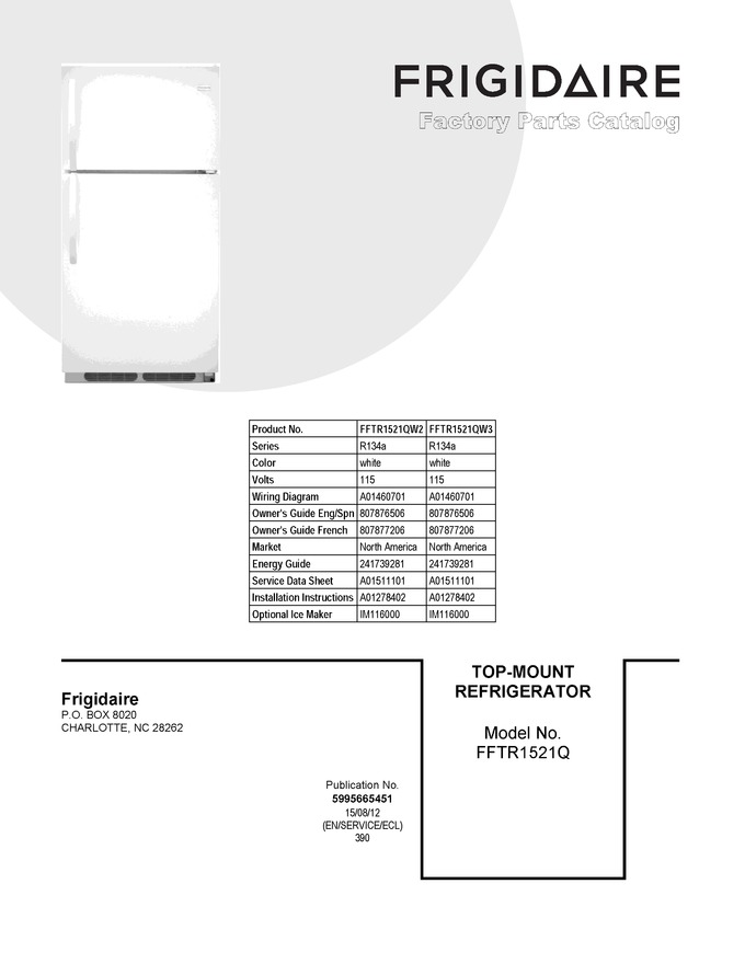 Diagram for FFTR1521QW3