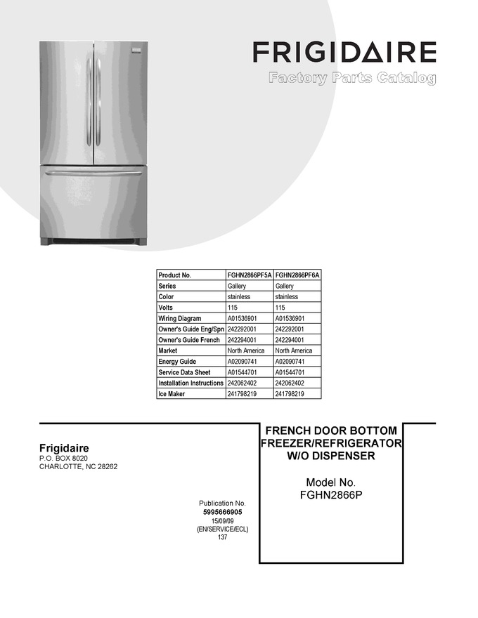 Diagram for FGHN2866PF5A
