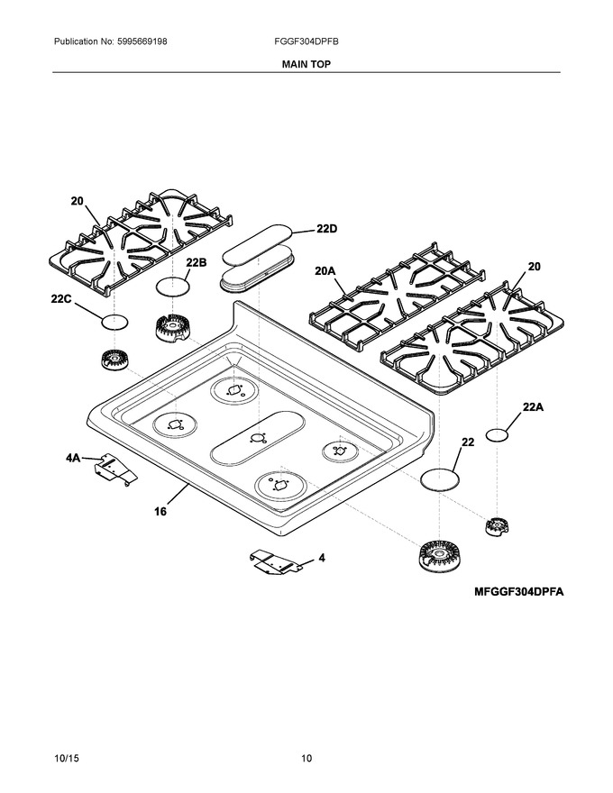 Diagram for FGGF304DPFB