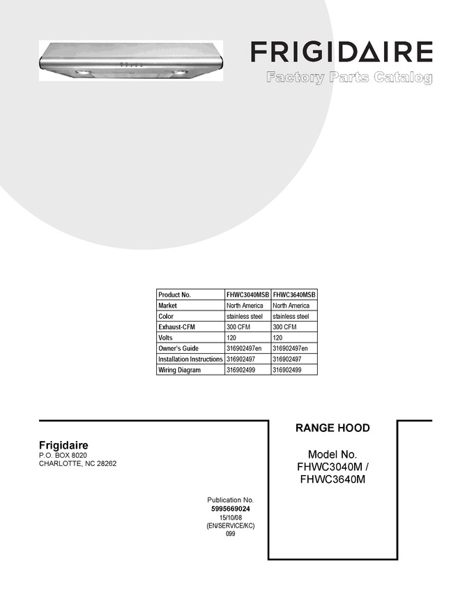 Diagram for FHWC3640MSB