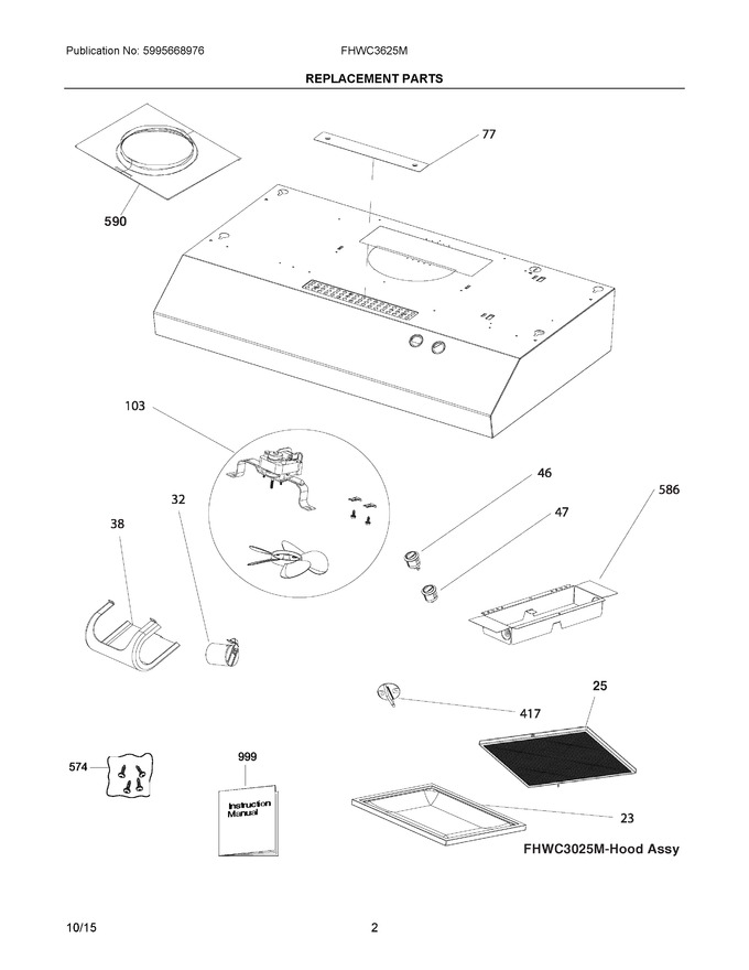 Diagram for FHWC3625MBB