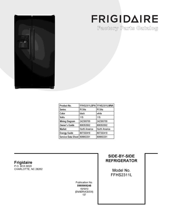 Diagram for FFHS2311LWNA