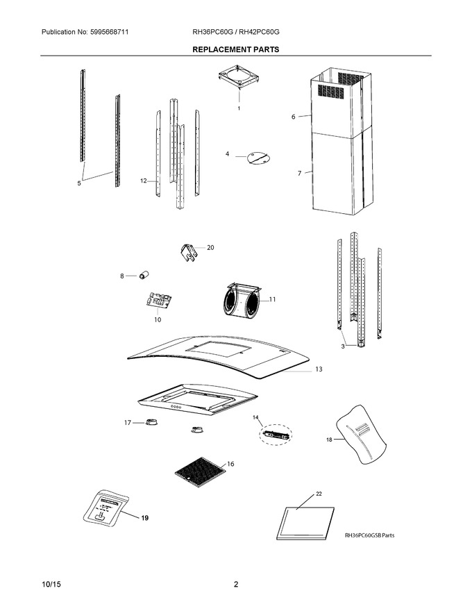 Diagram for RH42PC60GSB