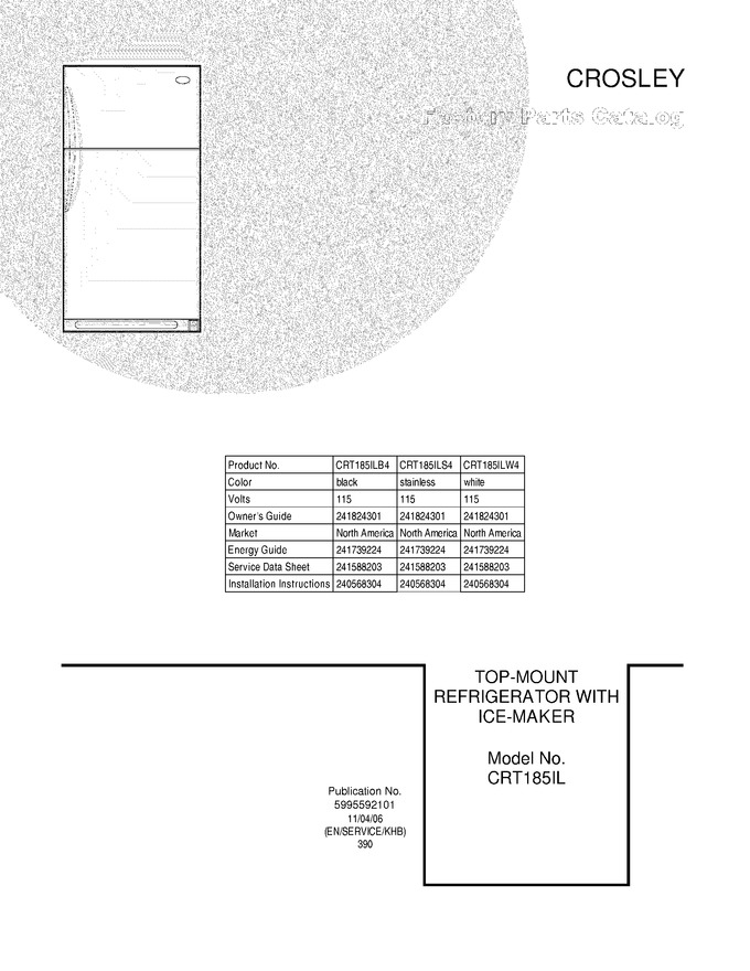 Diagram for CRT185ILB4
