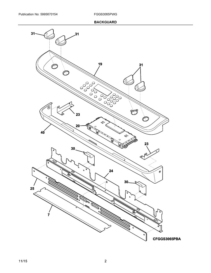 Diagram for FGGS3065PWG