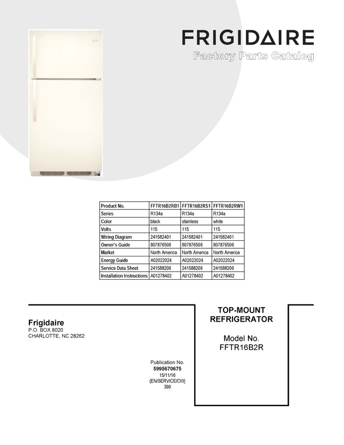 Diagram for FFTR16B2RW1