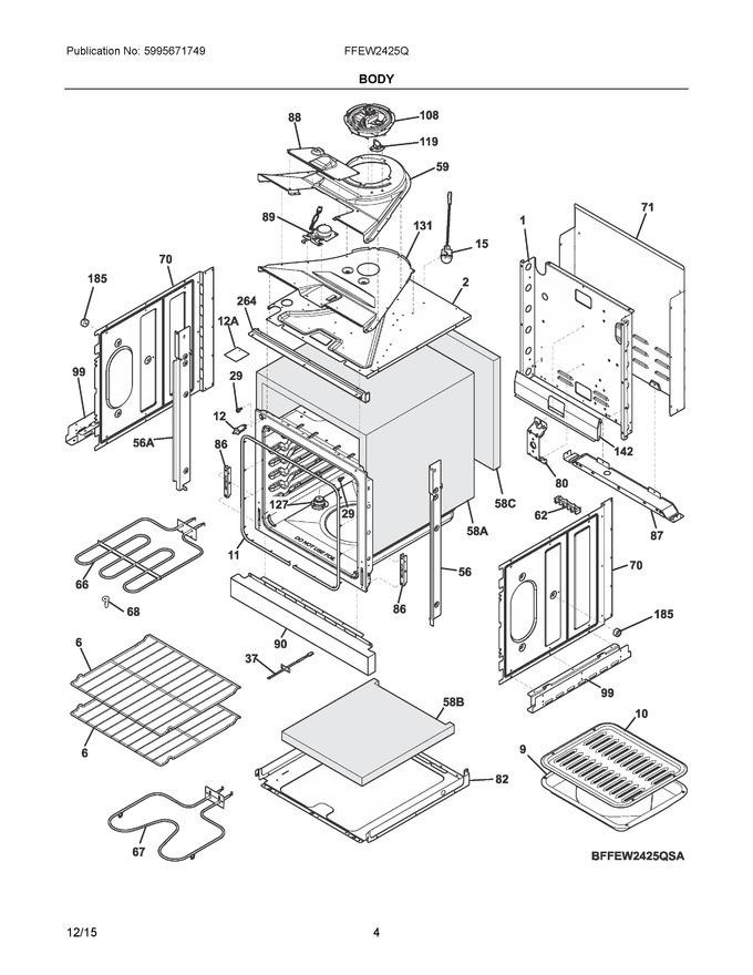 Diagram for FFEW2425QBA