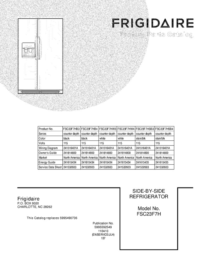 Diagram for FSC23F7HSB3