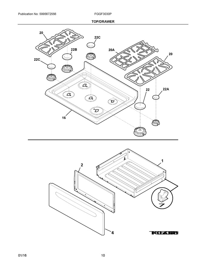 Diagram for FGGF3030PBA