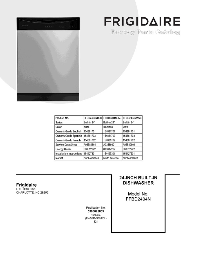Diagram for FFBD2404NB6C