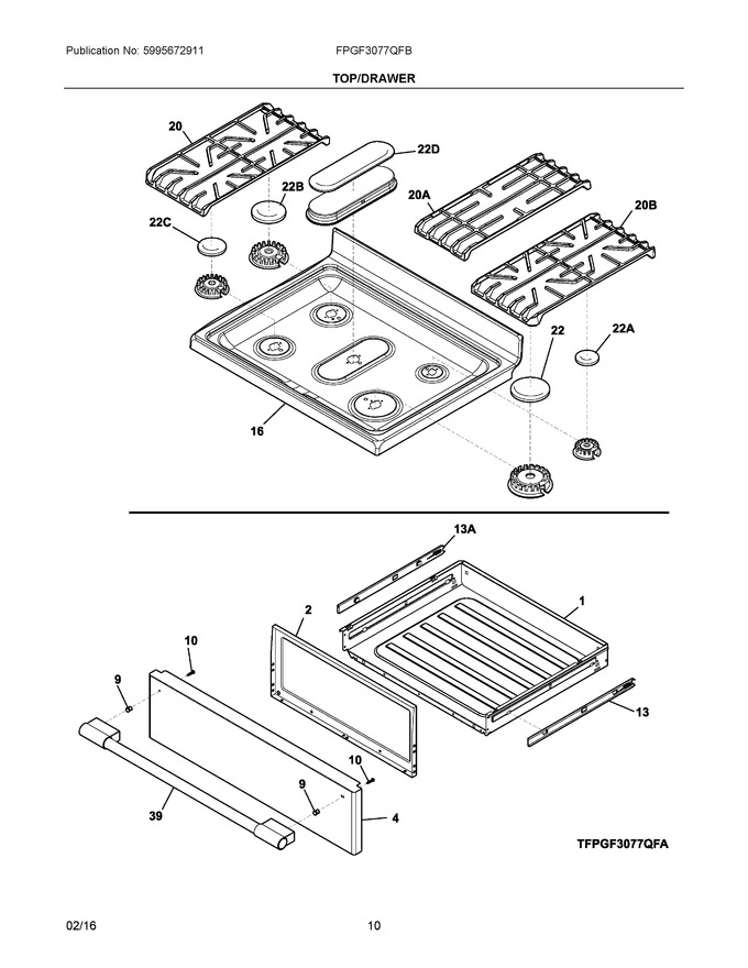 Diagram for FPGF3077QFB