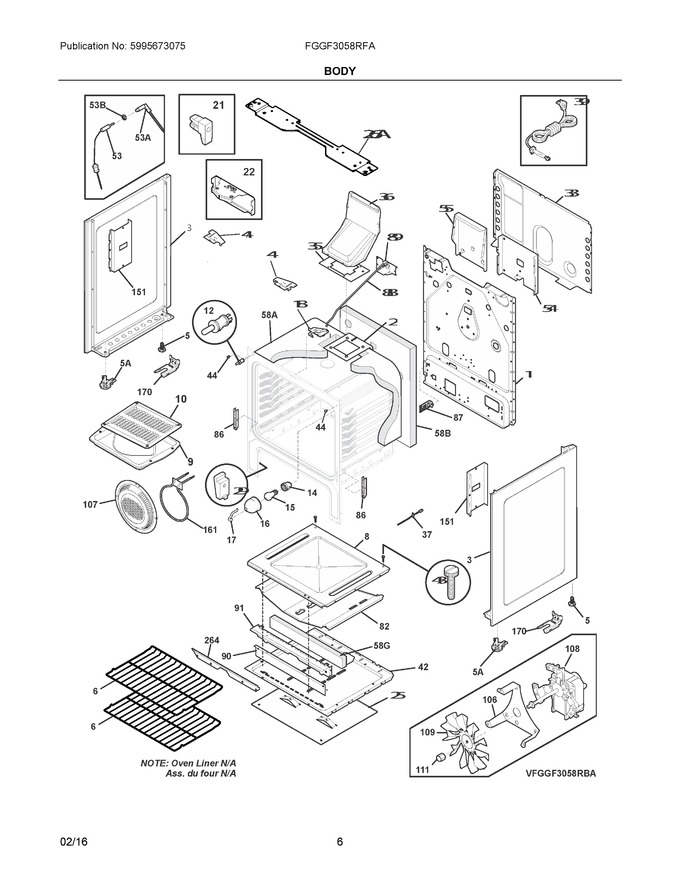 Diagram for FGGF3058RFA