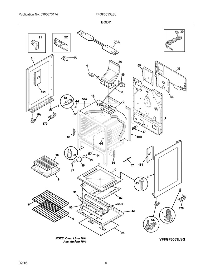 Diagram for FFGF3053LSL