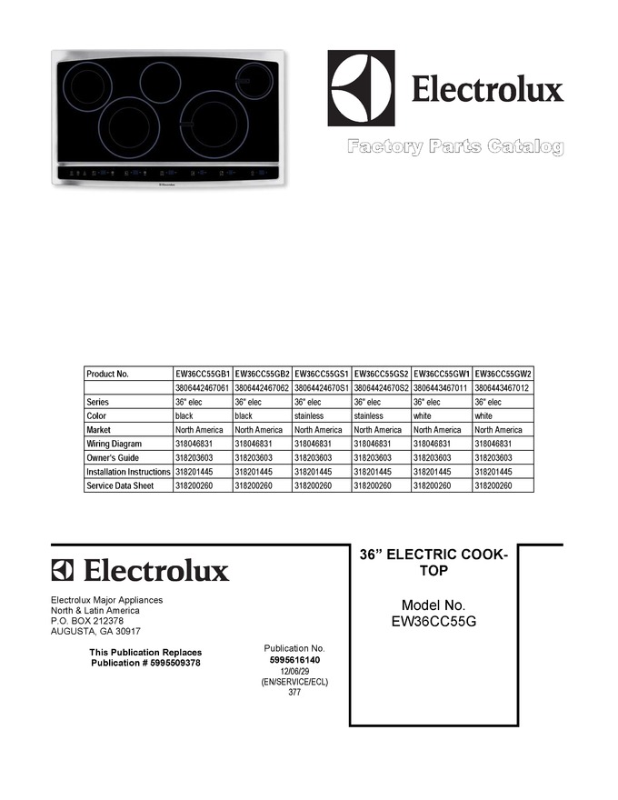 Diagram for EW36CC55GB2