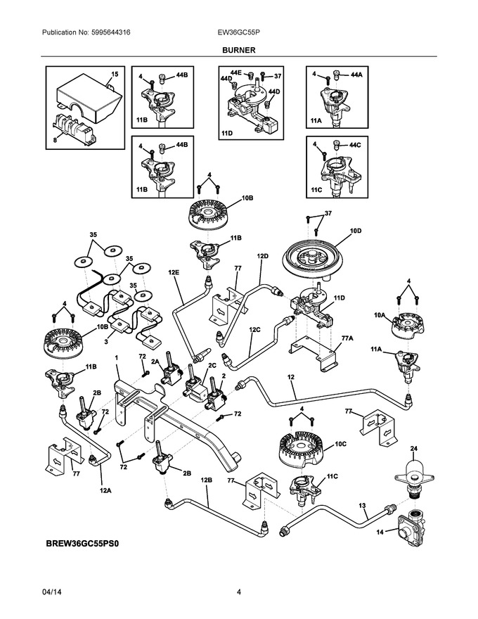 Diagram for EW36GC55PS0