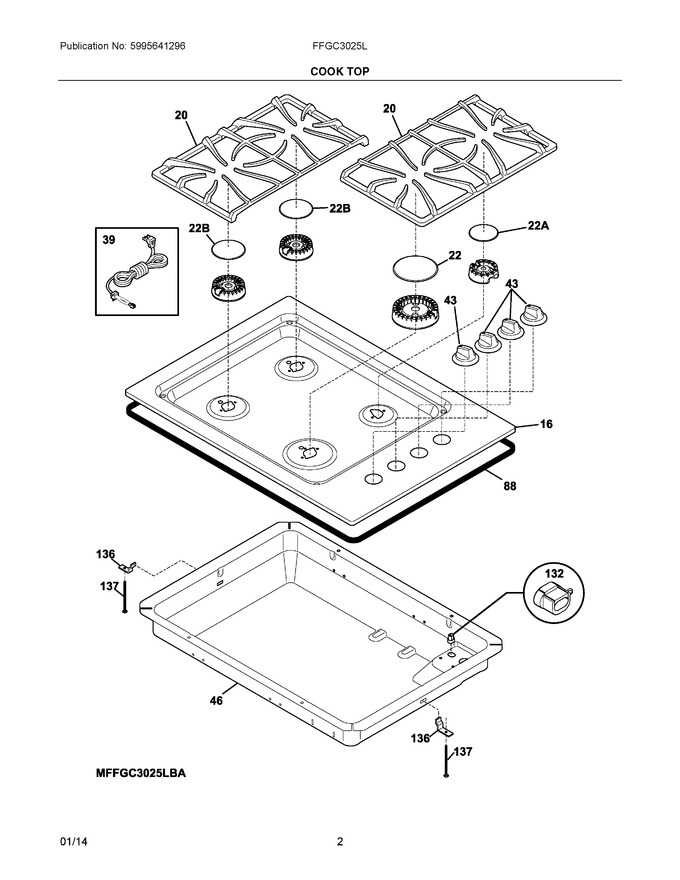 Diagram for FFGC3025LWC