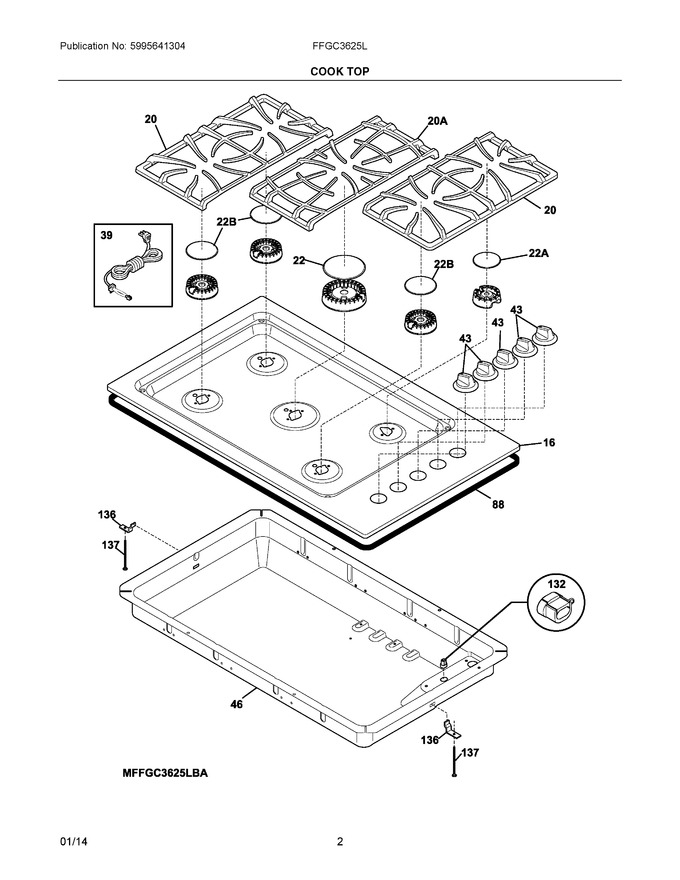 Diagram for FFGC3625LWC