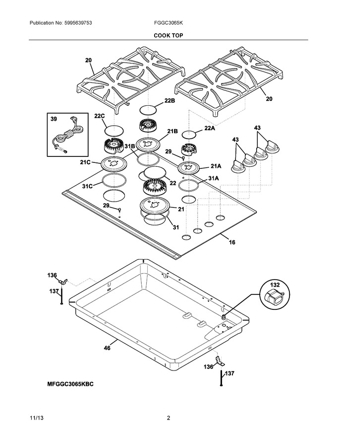 Diagram for FGGC3065KBC