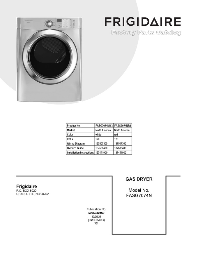 Diagram for FASG7074NW3