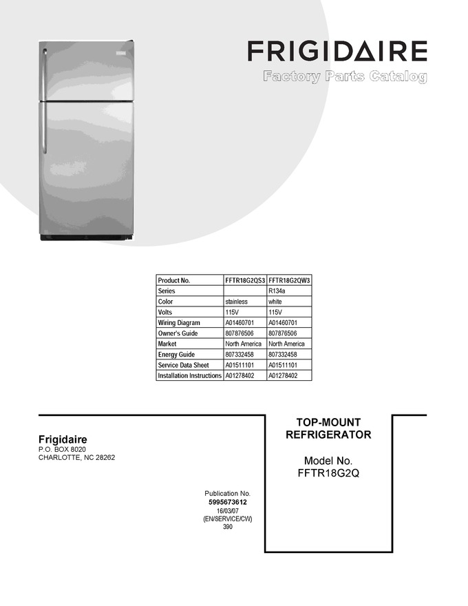 Diagram for FFTR18G2QW3