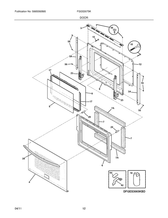 Diagram for FGGS3075KBF