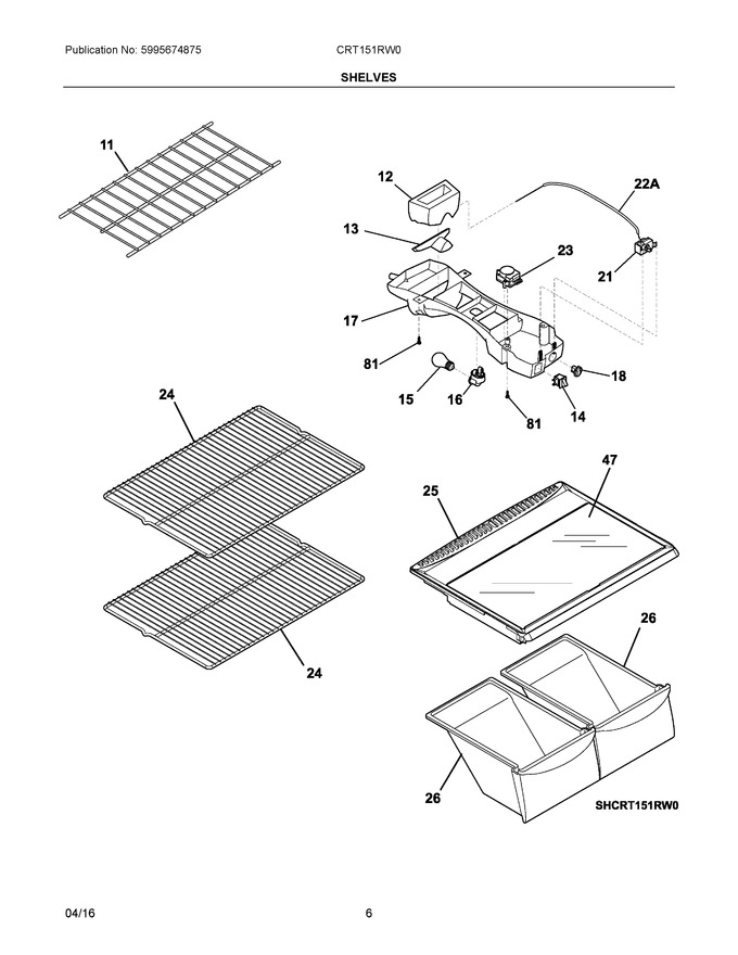 Diagram for CRT151RW0