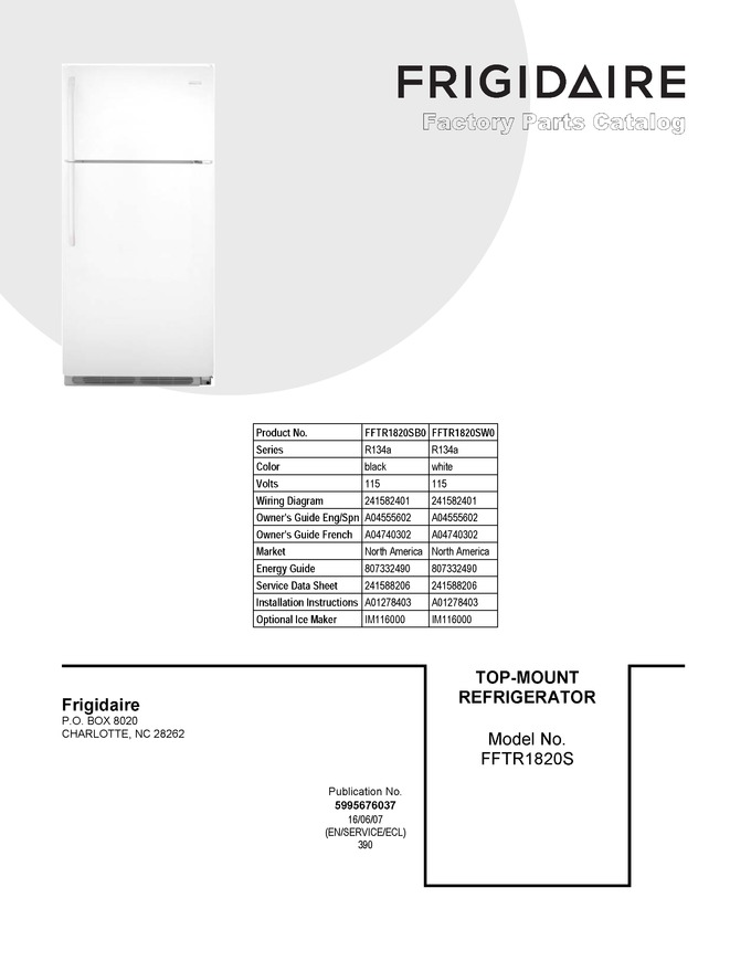 Diagram for FFTR1820SB0