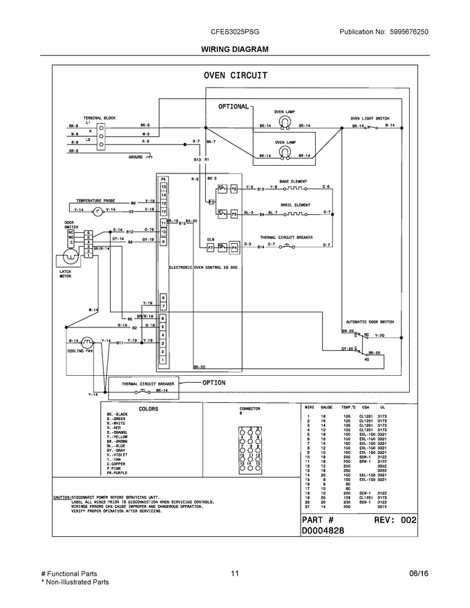 Diagram for CFES3025PSG