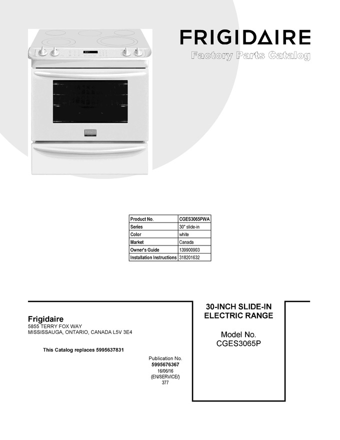 Diagram for CGES3065PWA