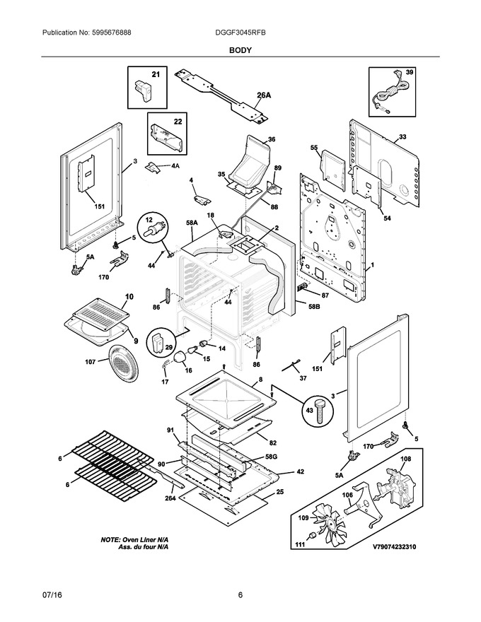 Diagram for DGGF3045RFB